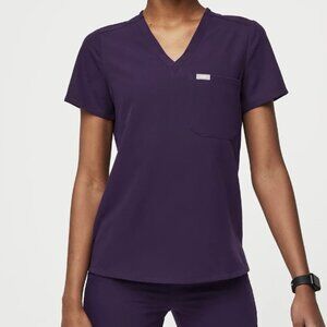 FIGS Women XS Purple Catarina One-Pocket Scrub Top Nurse Hospital Medical Doctor